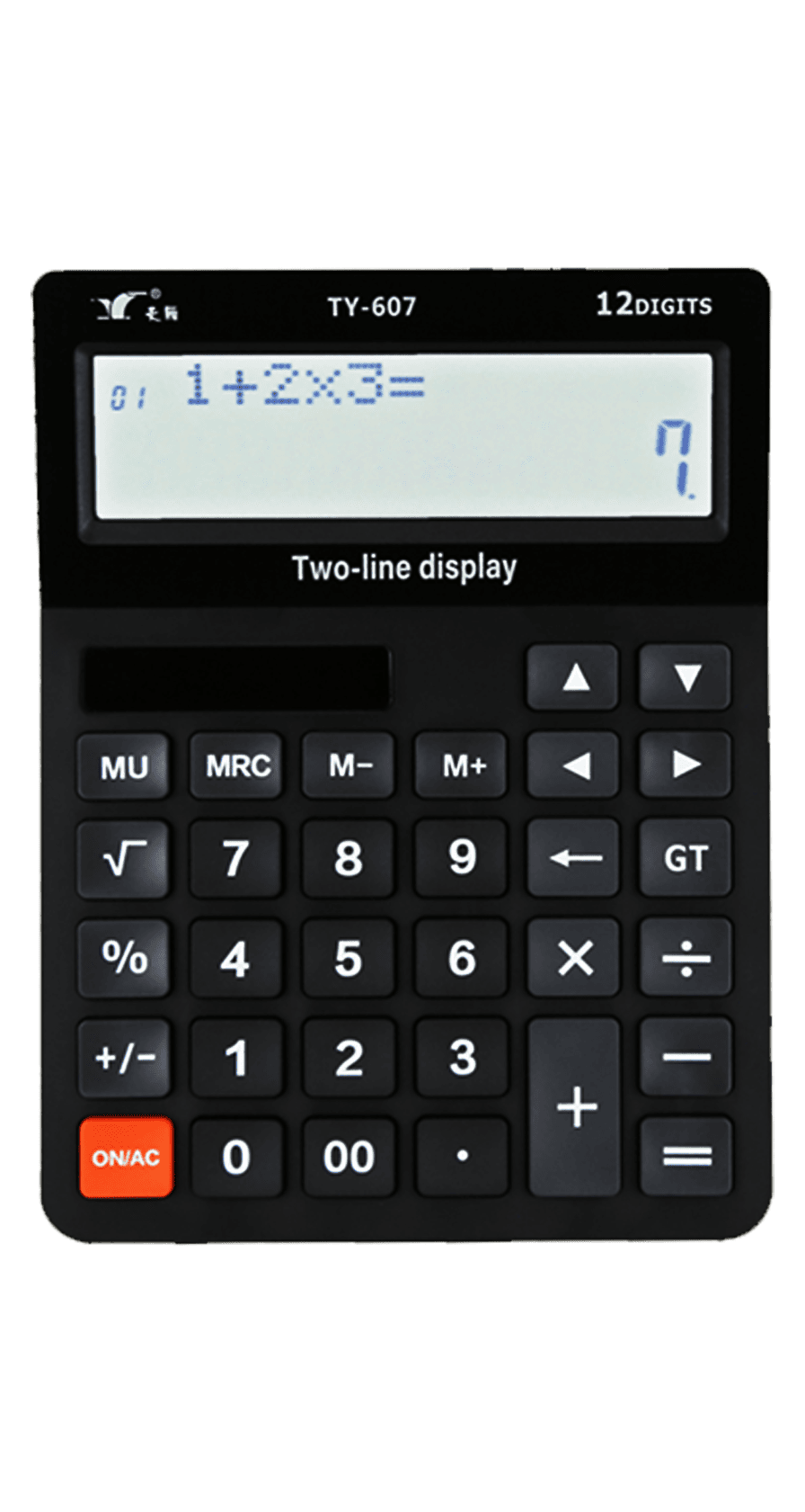 12-digit solar-powered desktop calculator