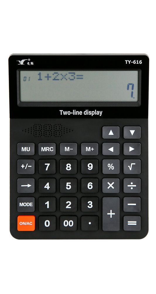 12-digit solar-powered desktop calculator