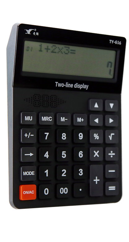 12-digit solar-powered desktop calculator